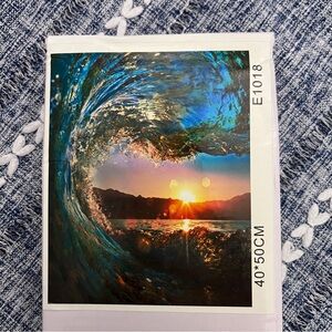 Bling Painting Paint by Numbers Kit - Wave Picture